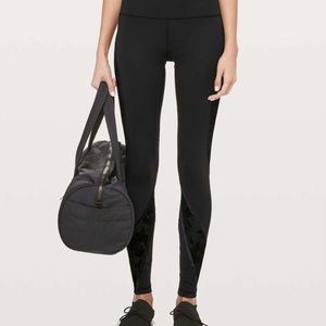 Lululemon Wunder Under Flocked Velvet 28” size 2